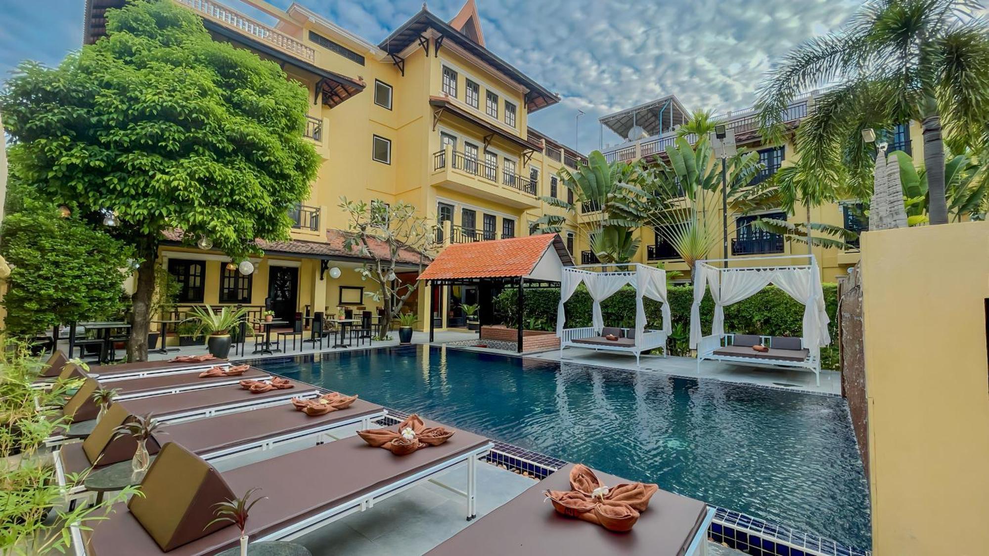 Villa Indochine D'Angkor Siem Reap Exterior foto